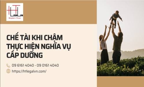 CHẾ TÀI KHI CHẬM THỰC HIỆN NGHĨA VỤ CẤP DƯỠNG (CÔNG TY LUẬT UY TÍN TẠI QUẬN BÌNH THẠNH, QUẬN TÂN BÌNH TP. HỒ CHÍ MINH)